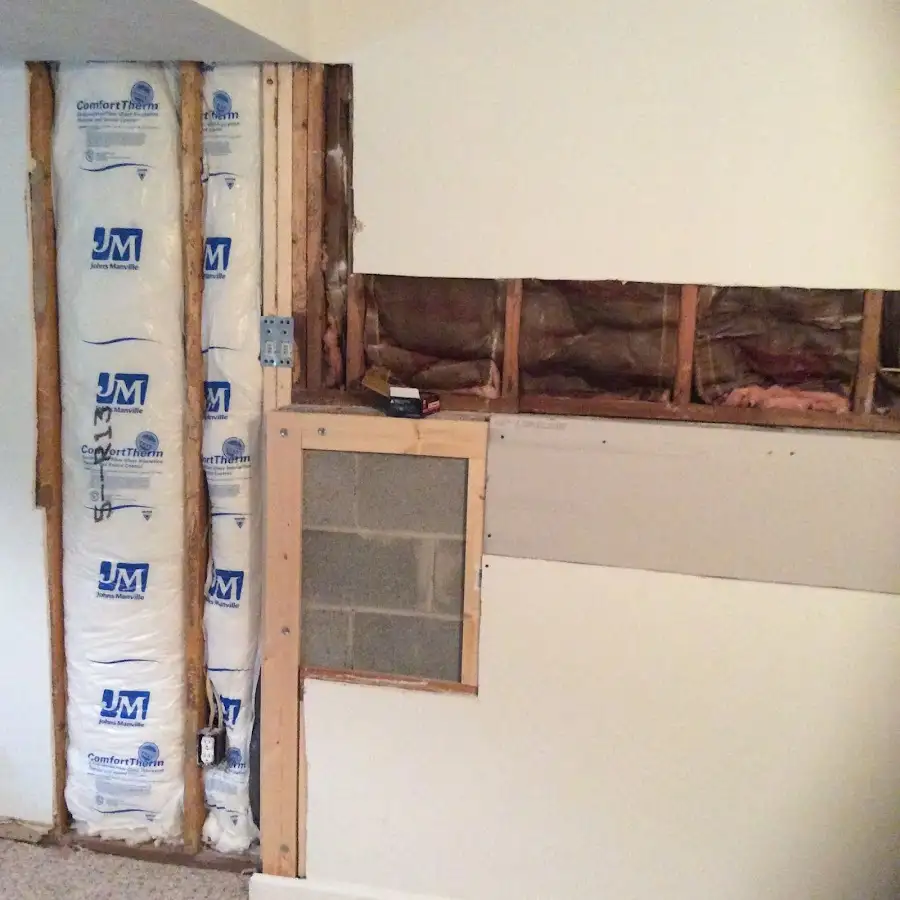 Wall insulation replacement during Contents Cleaning & Restoration in Carver